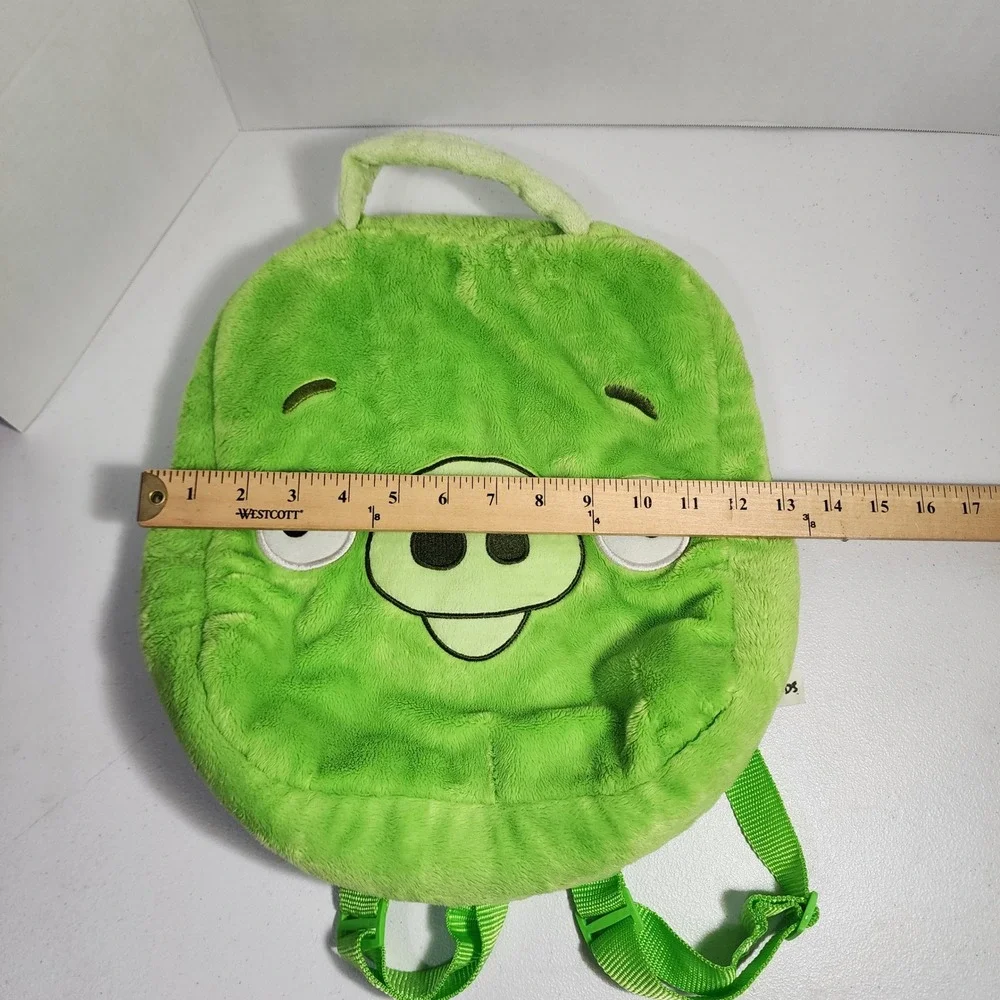 Angry Birds Bad Piggies Green Plush Backpack Kids 12 Inch Rovio 2011 HK-98